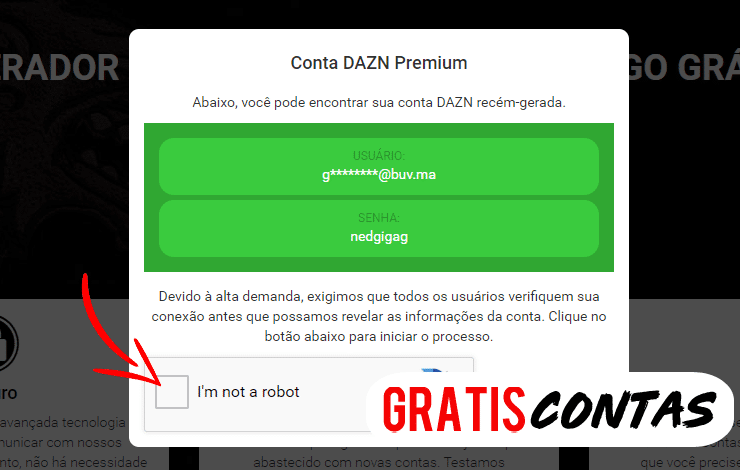 gratis dazn -kontogenerator